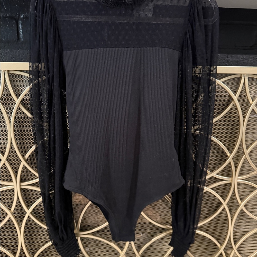 Black Long Sleeve Bodysuit